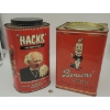 Image 1 : 2 Large Product Advertising Tins Hacks & Bensons Toffees