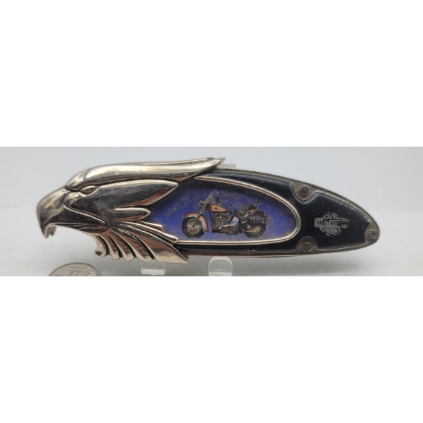 HARLEY DAVIDSON MOTOR CYCLES EAGLE KNIFE Franklin Mint with Case