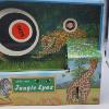 Image 6 : TIN TOY JUNGLE EYES SHOOTING TARGET GALLERY Clock Work Drive, Ohio Art USA, Elastic Belts Saved 