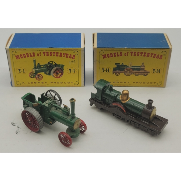 Early Lesney Models of Yesteryear no. 1 & no.14 with Original Boxes