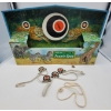 Image 1 : TIN TOY JUNGLE EYES SHOOTING TARGET GALLERY Clock Work Drive, Ohio Art USA, Elastic Belts Saved 