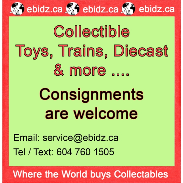 CONSIGNMENTS WELCOME or WE BUY COLLECTIONS
