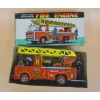 Image 1 : Tin Toy Friction Drive Japan FIRE ENGINE with RISING LADDER in ORIGINAL BOX very clean