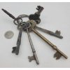 6 VINTAGE SKELETON KEYS