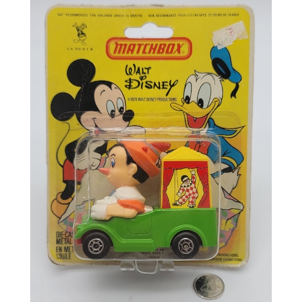 Matchbox 1979 Walt Disney #7 Pinocchio Pick Up Truck in Original Package