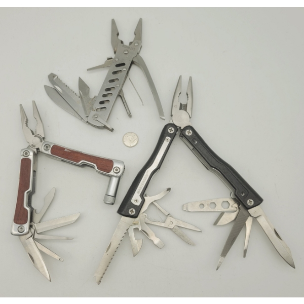 3 Large Multi Knives with Flash Lite