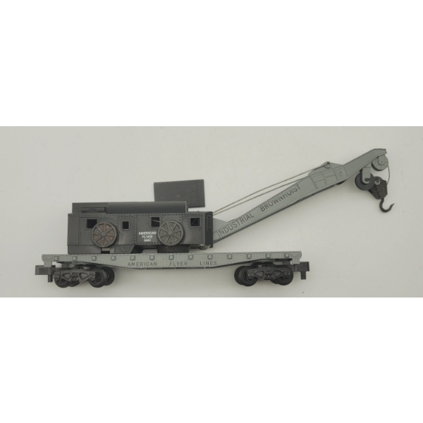 American Flyer Industrial BrownHoist Crane Car Good Condition