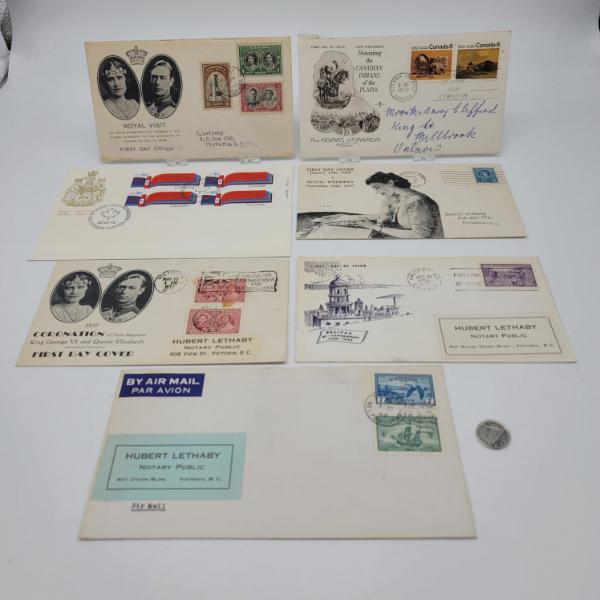 7 CANADA Stamps First Day Covers
