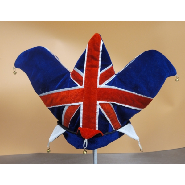UNION JACK JESTER'S CROWN with Bells 