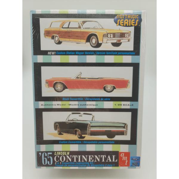 AMT MODEL KIT 1965 LINCOLN CONTINENTAL 3 in 1 KIT Sealed 1/25 Scale