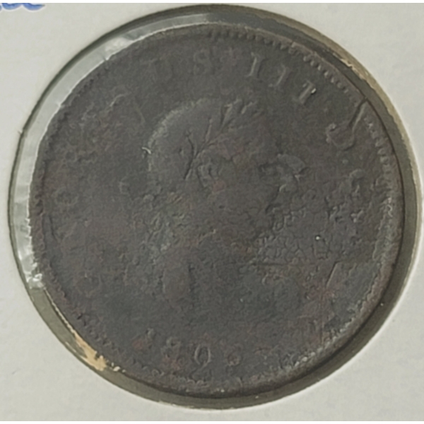 GB 1806 1/2 PENNY COIN  