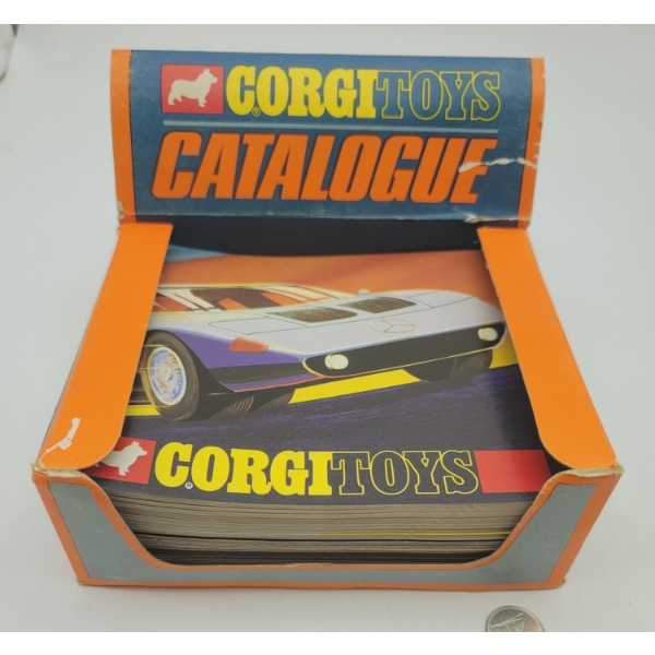 25 Corgi Toys Canadian/USA Catalogues 1970 in Original Toy Store Box