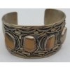 Image 1 : NAVAJO TIGER EYE Bracelet Cuff Possible Silver