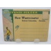 NEW WESTMINSTER SOUVENIR FOLDER with 16 Images of NEW WESTMINSTER
