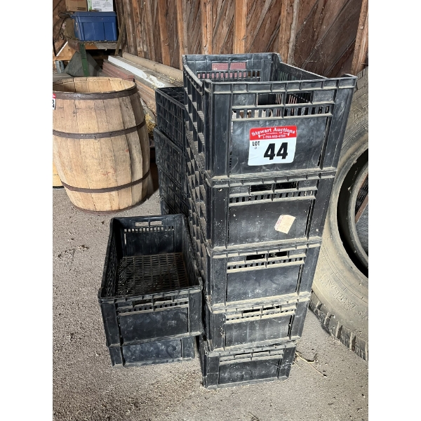 Stack of Plastic Bins