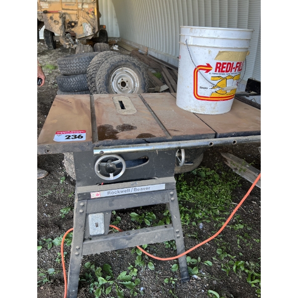 Rockwell Beaver Bench Saw (No Motor)