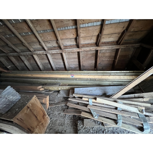 All Lumber in Loft - includes 60 lengths of 2x4