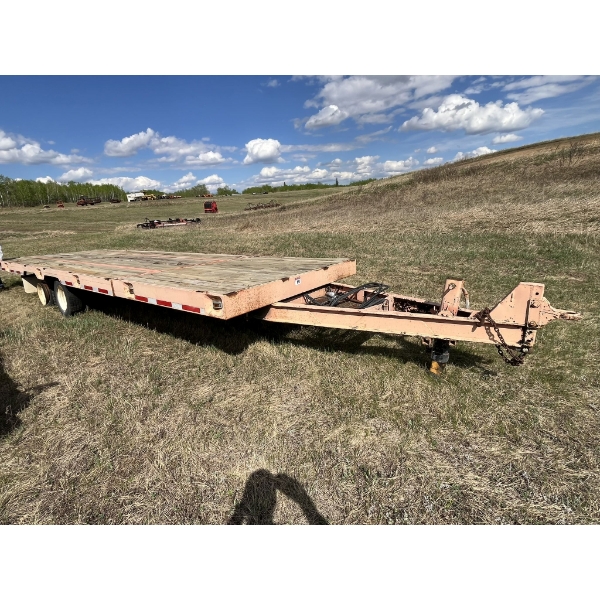 27ft Trailer with Tilt Deck, Pintle Hitch, Air Over Hydraulic Brake