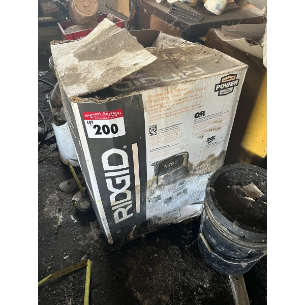 New Ridgid Wet Dry Vac