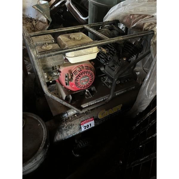 Air Compressor, Twin Tanks, Honda Motor