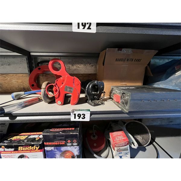  3000 Power Verter, 3 Pinto Hitches, 2 Ton Clamp, Snake, 11ft Wire Running Kit