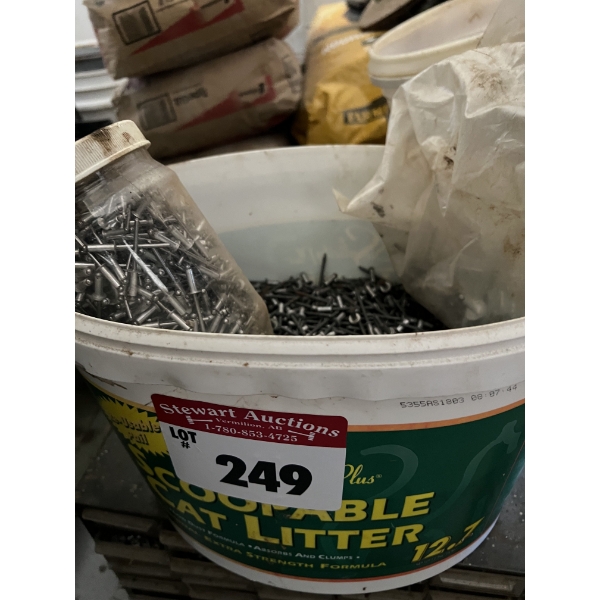 Pail of Heavy Duty Pop Rivets