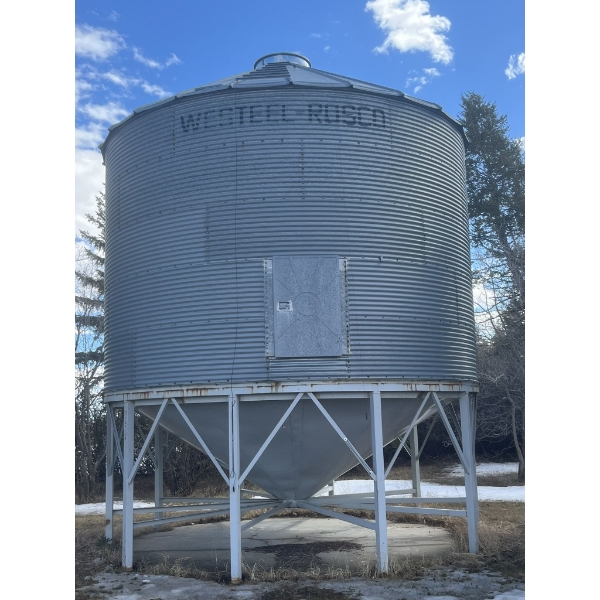 Westeel-Rosco 19ft hopper, temp cable, Rockyford large, 3900 bushels,  lid