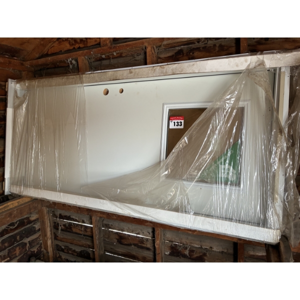 New door & jam (in oil shed)