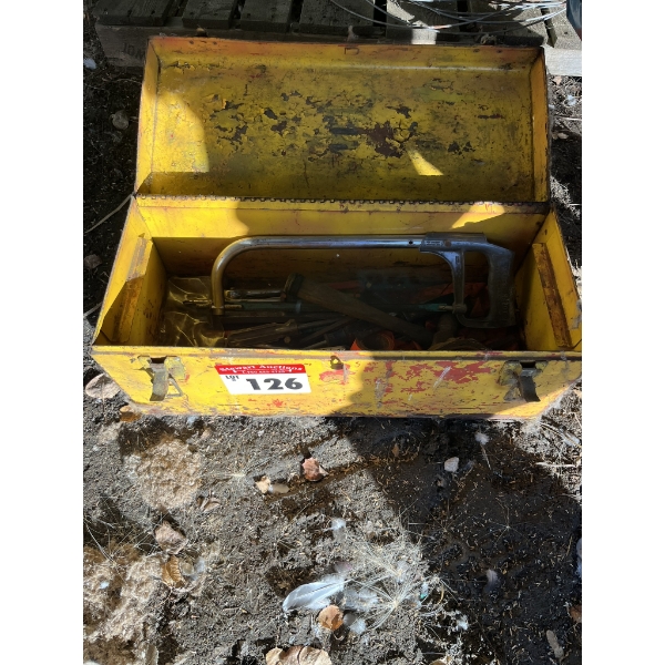 Small tool box with tools