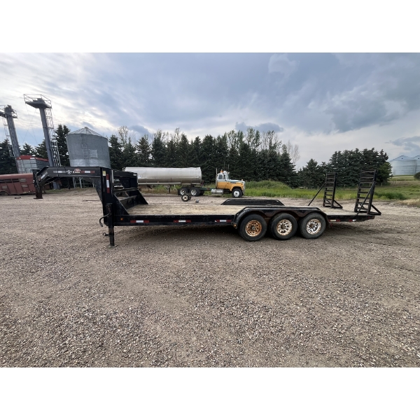 2010 Double A triple axle trailer. 24 ft deck 7000lb axle