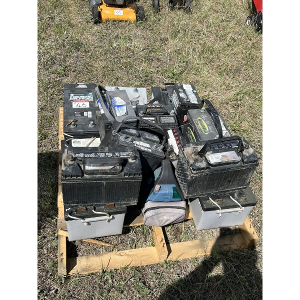 Pallet of Dead Batteries