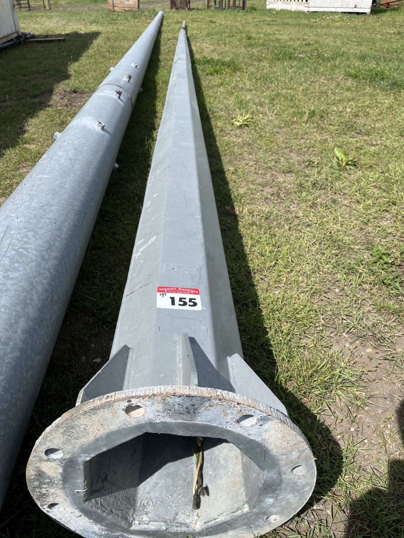 36' long metal pole