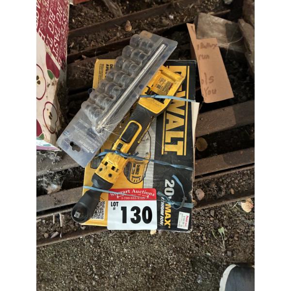 12 Volt Dewalt impact ½ “ Wrench with battery & sockets
