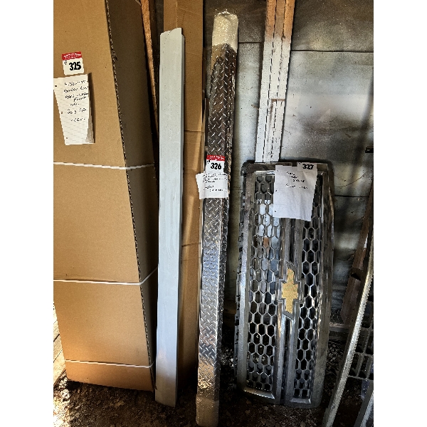 Boxcaps (2) New Diamond Plated Chrome Tail Gate Cap- New