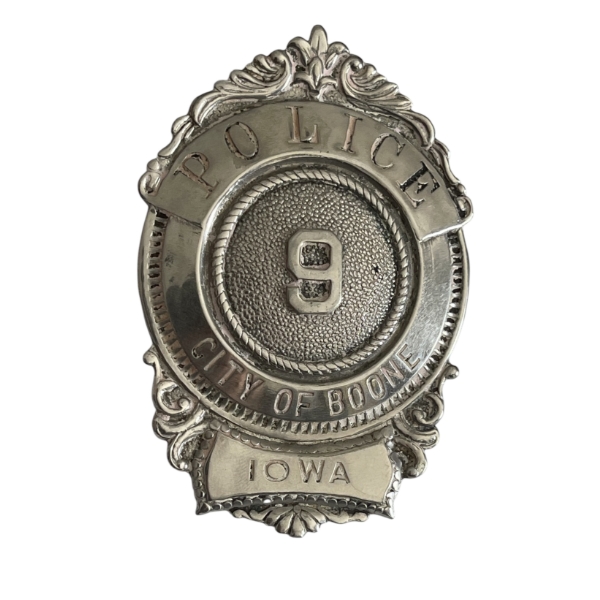 Old Vintage City of Boone Iowa Police Badge