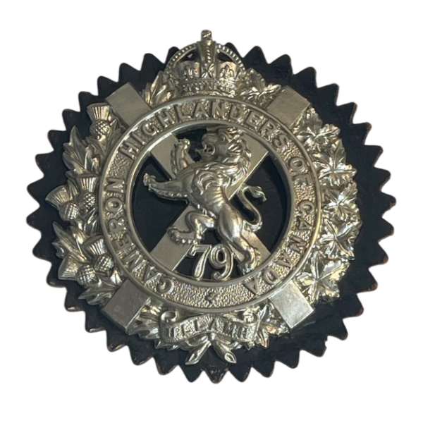 Pre WW1 Canadian 79th Cameron Highlanders Bonnet Badge