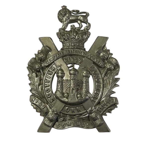 King's Own Scottish Borderers Helmet Plate Centre Badge - Victorian Crown
