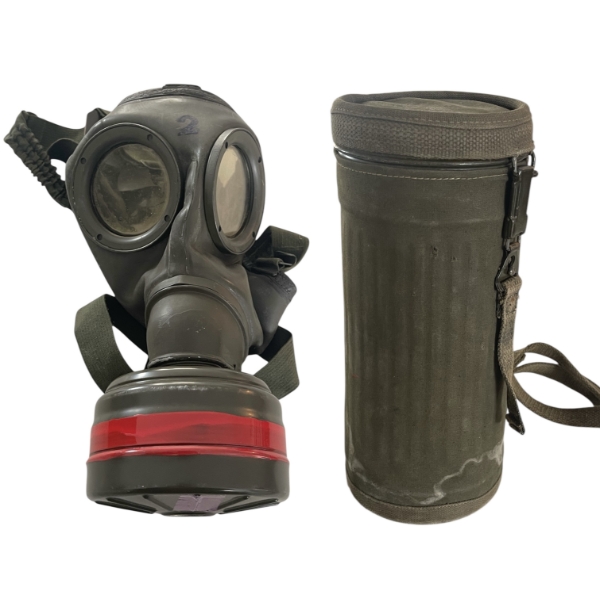 German Gas Mask with Filter and Canister