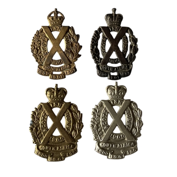 Scottish Horse Cap Badge Lot
