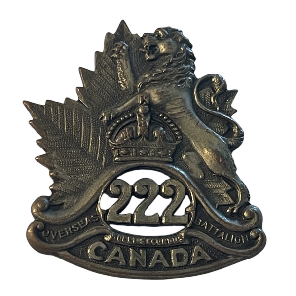 WW1 CEF 222nd Battalion (Winnipeg) Cap Badge
