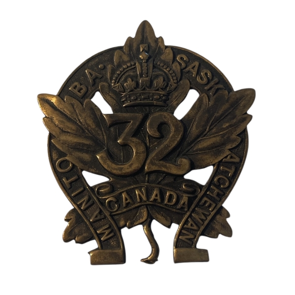 WW1 CEF 32nd Battalion (Manitoba / Saskatchewan) Cap Badge