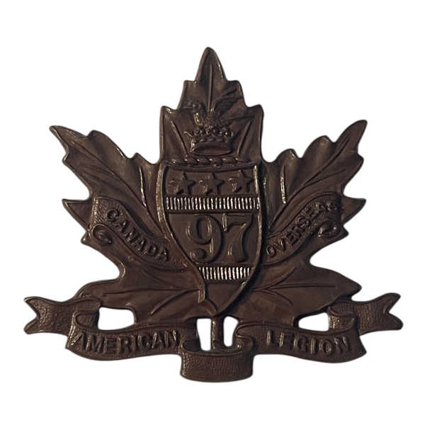 WW1 CEF 97th Battalion (Toronto Americans) Cap Badge