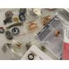 Image 5 : Plastic case of Military Rank insignia, Veterans Affairs pins, and other lapel pins