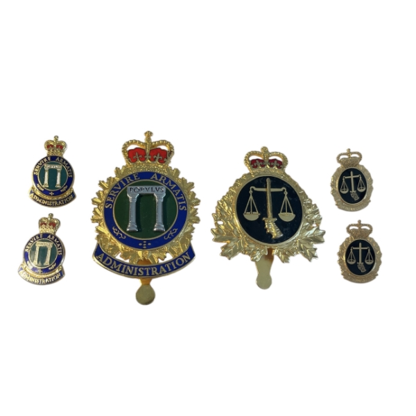 Canadian Military Branch Badge Lot - Legal & Administration