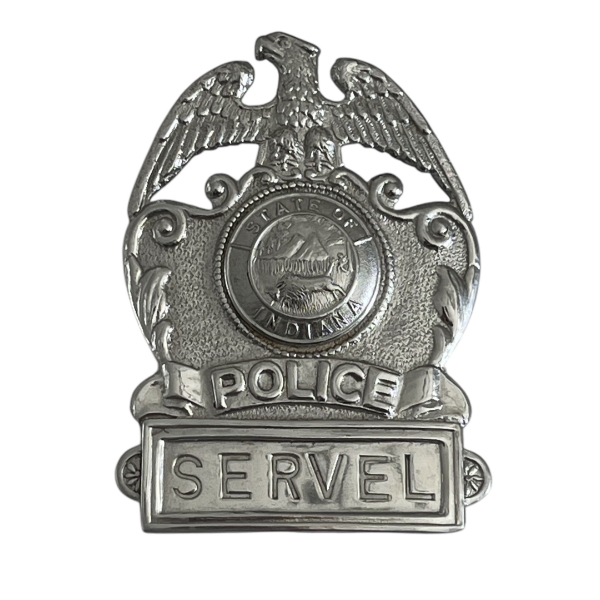 Old Vintage State of Indiana Police Badge