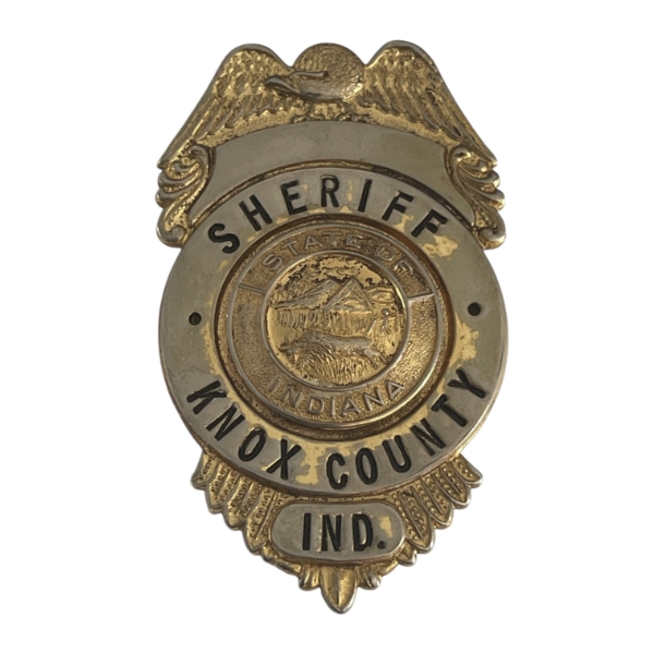 Old Vintage Knox County Indiana Police Badge