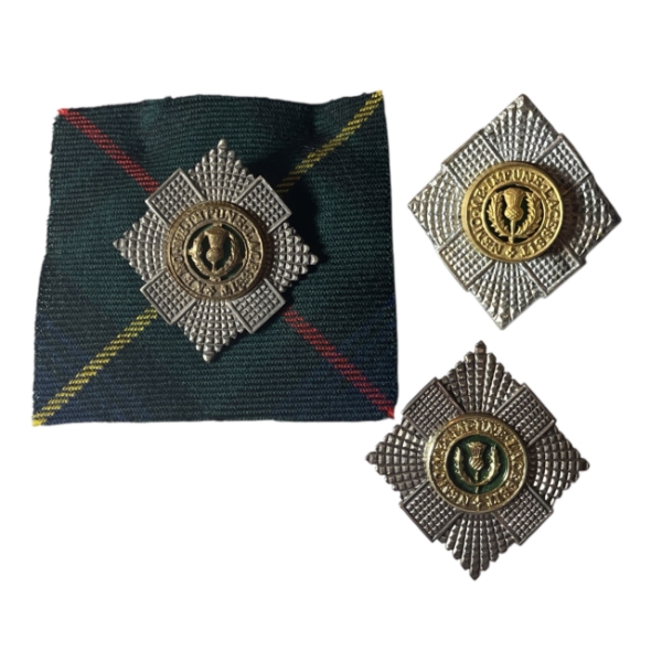Royal Scots Officers Cap Badge Lot