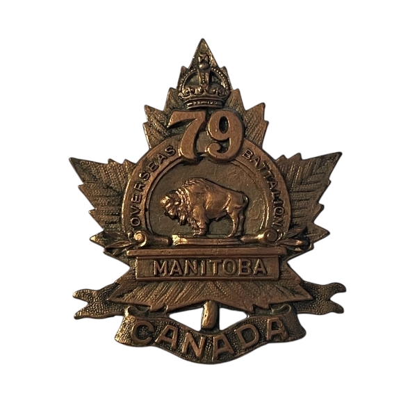 WW1 CEF 79th Battalion (Manitoba) Cap Badge