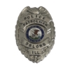 Image 1 : Old Vintage Oblong Illinois Police Badge