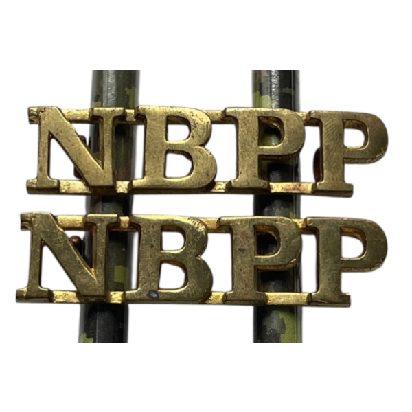 New Brunswick Provincial Police NBPP Shoulder Title Pair
